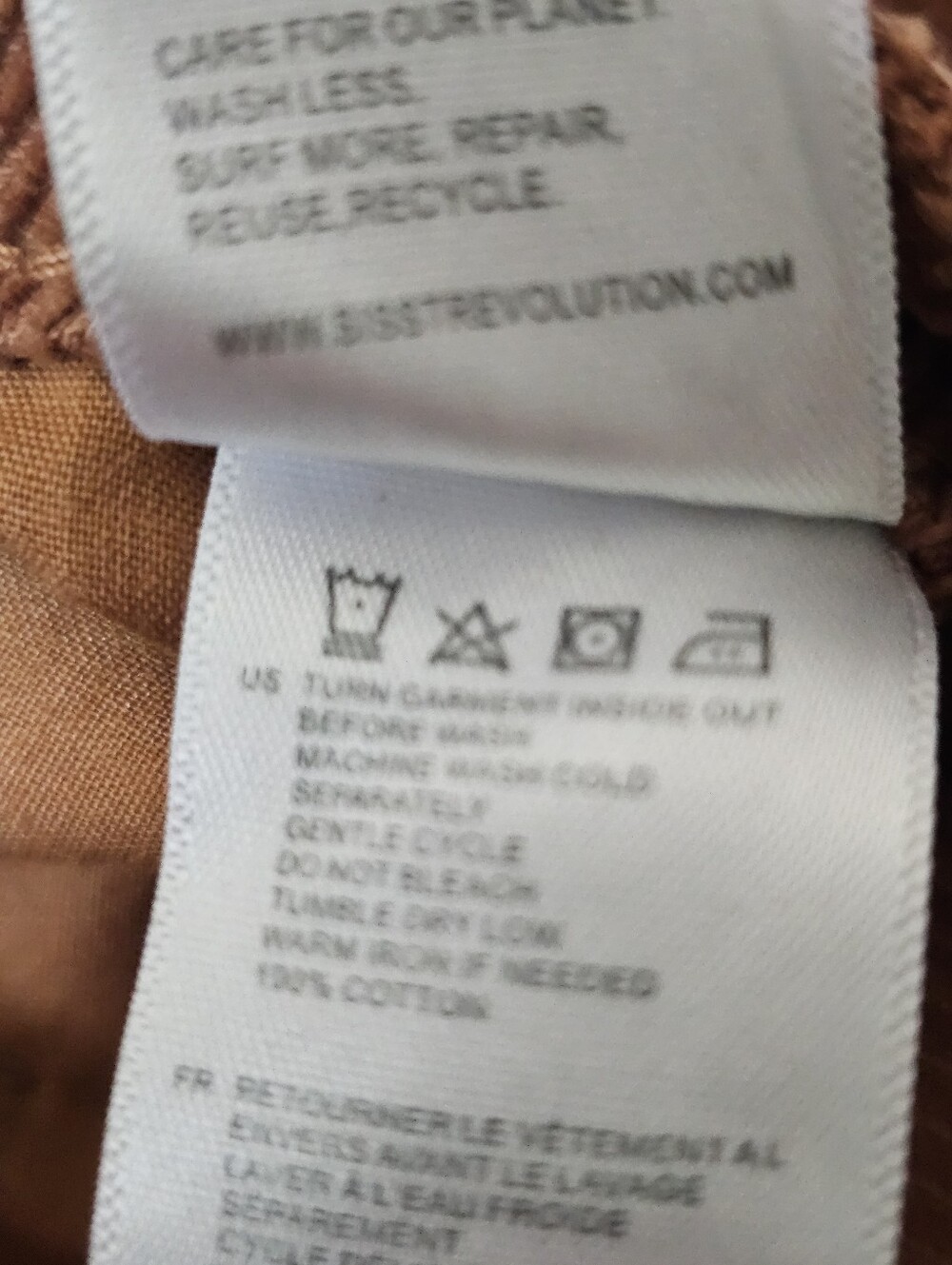 Sisstrevolution Rust Corduroy Wide Leg Pants Size 27/6 - Picture 8 of 16
